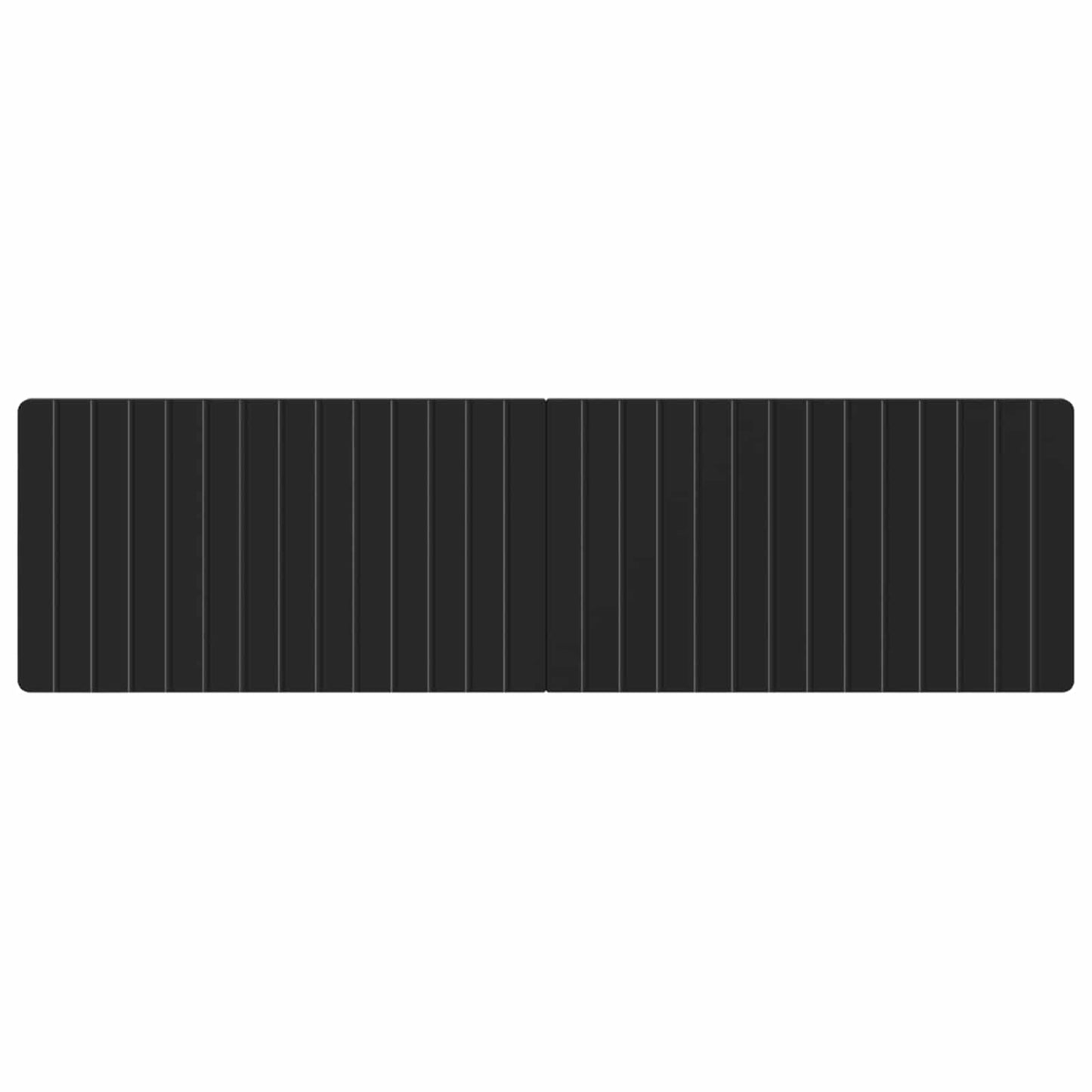 vidaXL Wall-Mounted Headboard ZWOLLE Black Engineered Wood