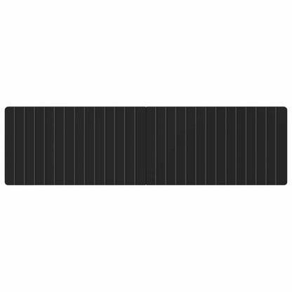 vidaXL Wall-Mounted Headboard ZWOLLE Black Engineered Wood