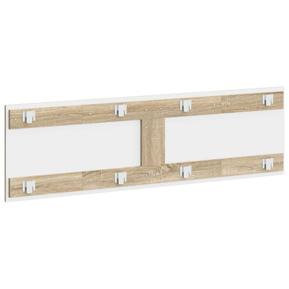 vidaXL Wall-Mounted Headboard ZWOLLE Sonoma Oak Engineered Wood
