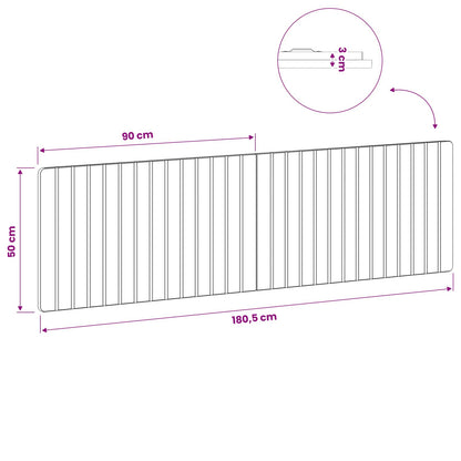 vidaXL Wall-Mounted Headboard ZWOLLE Sonoma Oak Engineered Wood