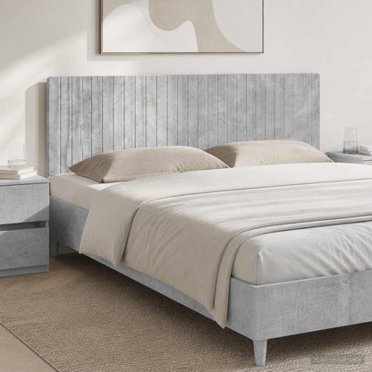 vidaXL Wall-Mounted Headboard ZWOLLE Concrete Grey Engineered Wood