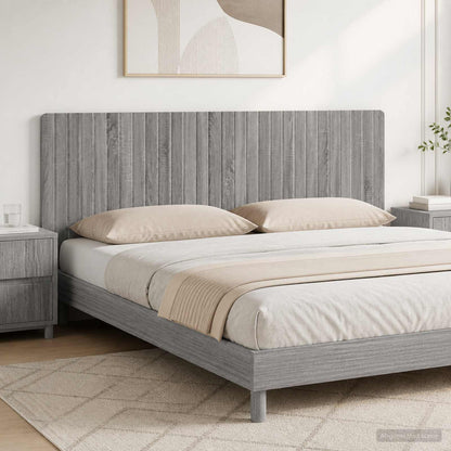 vidaXL Wall-Mounted Headboard ZWOLLE Grey Sonoma Engineered Wood