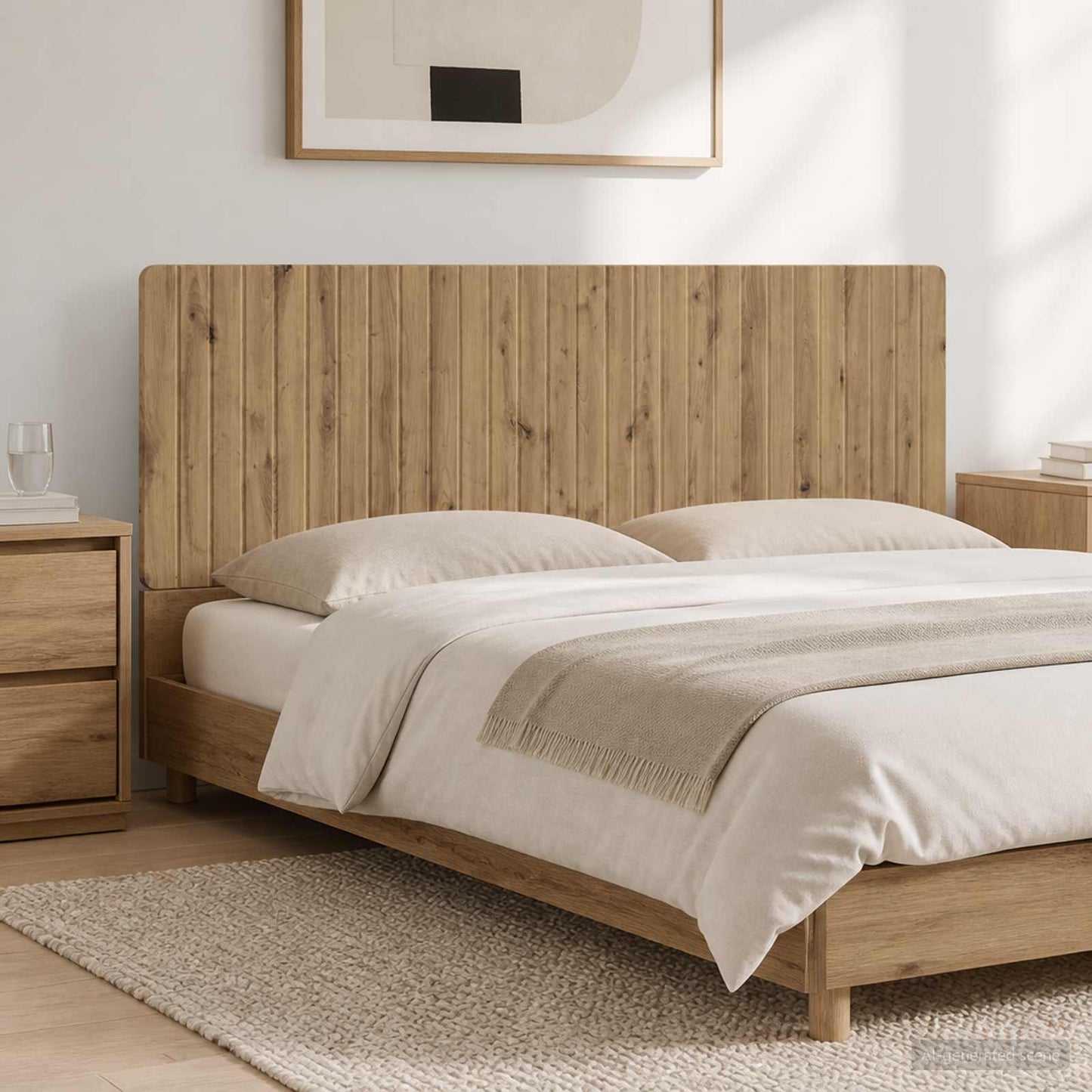 vidaXL Wall-Mounted Headboard ZWOLLE Artisan Oak Engineered Wood