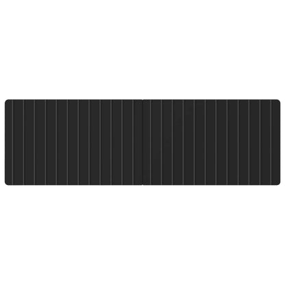 vidaXL Wall-Mounted Headboard ZWOLLE Black Engineered Wood