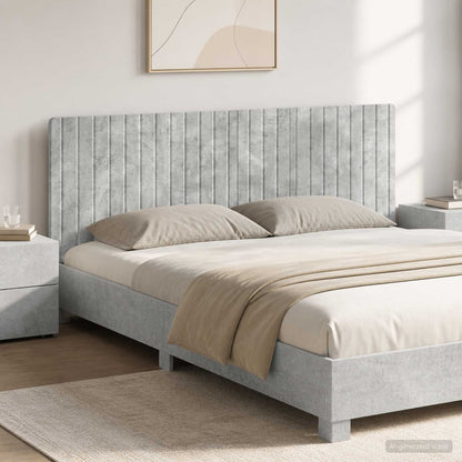 vidaXL Wall-Mounted Headboard ZWOLLE Concrete Grey Engineered Wood