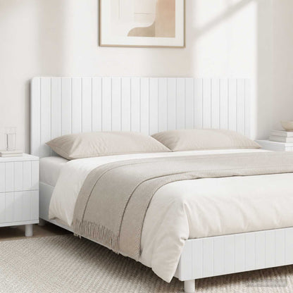vidaXL Wall-Mounted Headboard ZWOLLE High Gloss White Engineered Wood