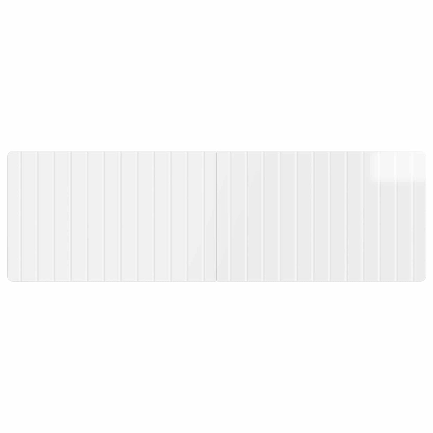 vidaXL Wall-Mounted Headboard ZWOLLE High Gloss White Engineered Wood