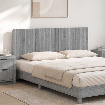 vidaXL Wall-Mounted Headboard ZWOLLE Grey Sonoma Engineered Wood