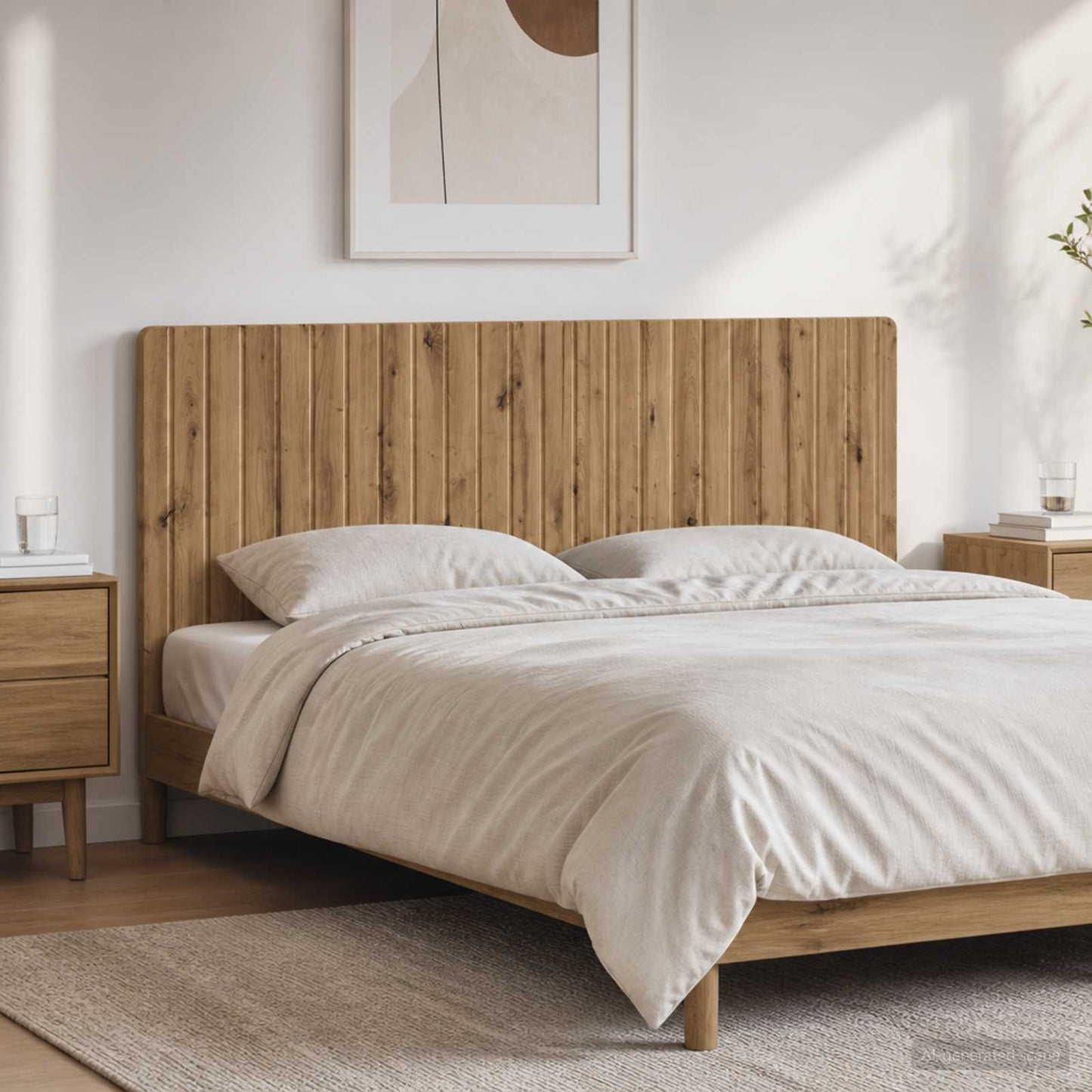 vidaXL Wall-Mounted Headboard ZWOLLE Artisan Oak Engineered Wood
