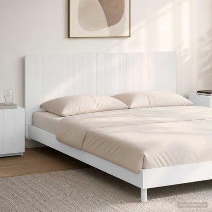 vidaXL Wall-Mounted Headboard ZWOLLE White Engineered Wood
