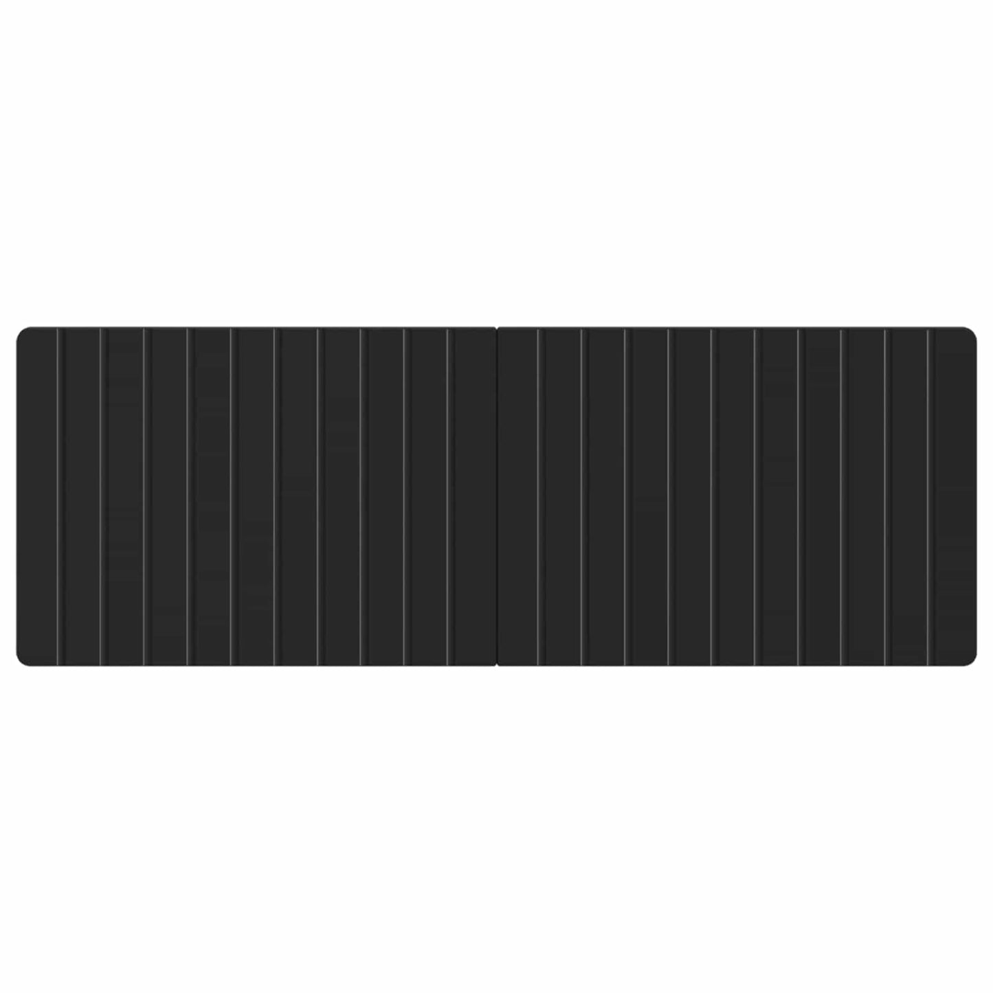 vidaXL Wall-Mounted Headboard ZWOLLE Black Engineered Wood