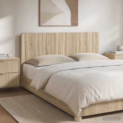 vidaXL Wall-Mounted Headboard ZWOLLE Sonoma Oak Engineered Wood