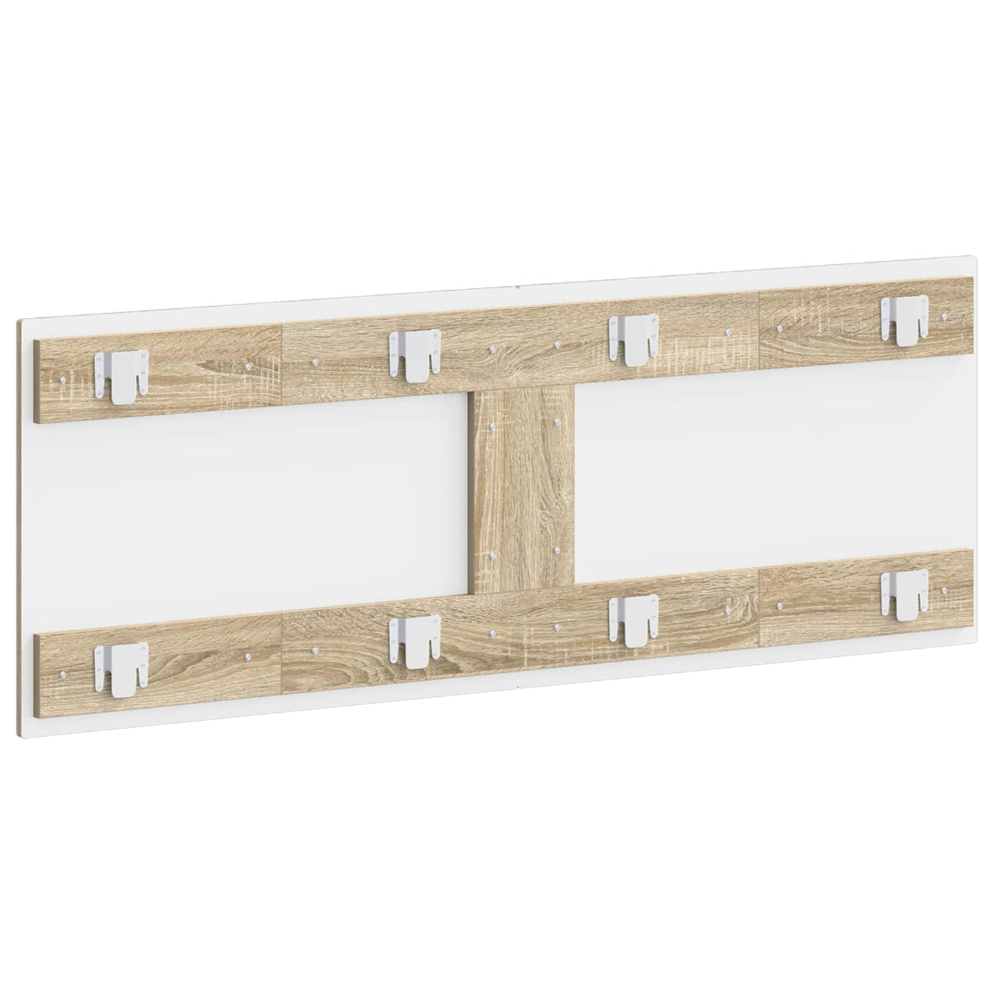 vidaXL Wall-Mounted Headboard ZWOLLE Sonoma Oak Engineered Wood