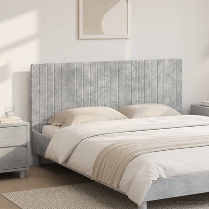 vidaXL Wall-Mounted Headboard ZWOLLE Concrete Grey Engineered Wood