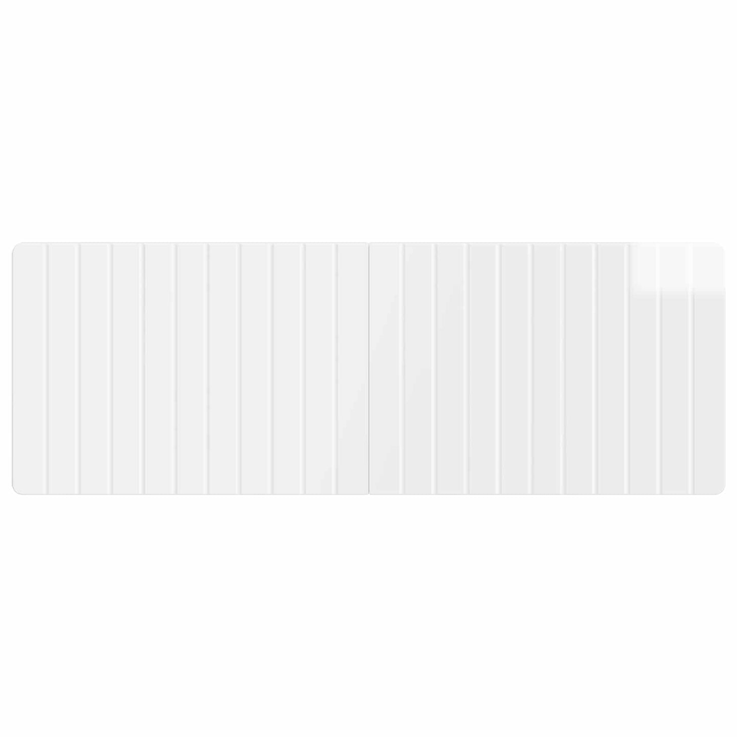 vidaXL Wall-Mounted Headboard ZWOLLE High Gloss White Engineered Wood