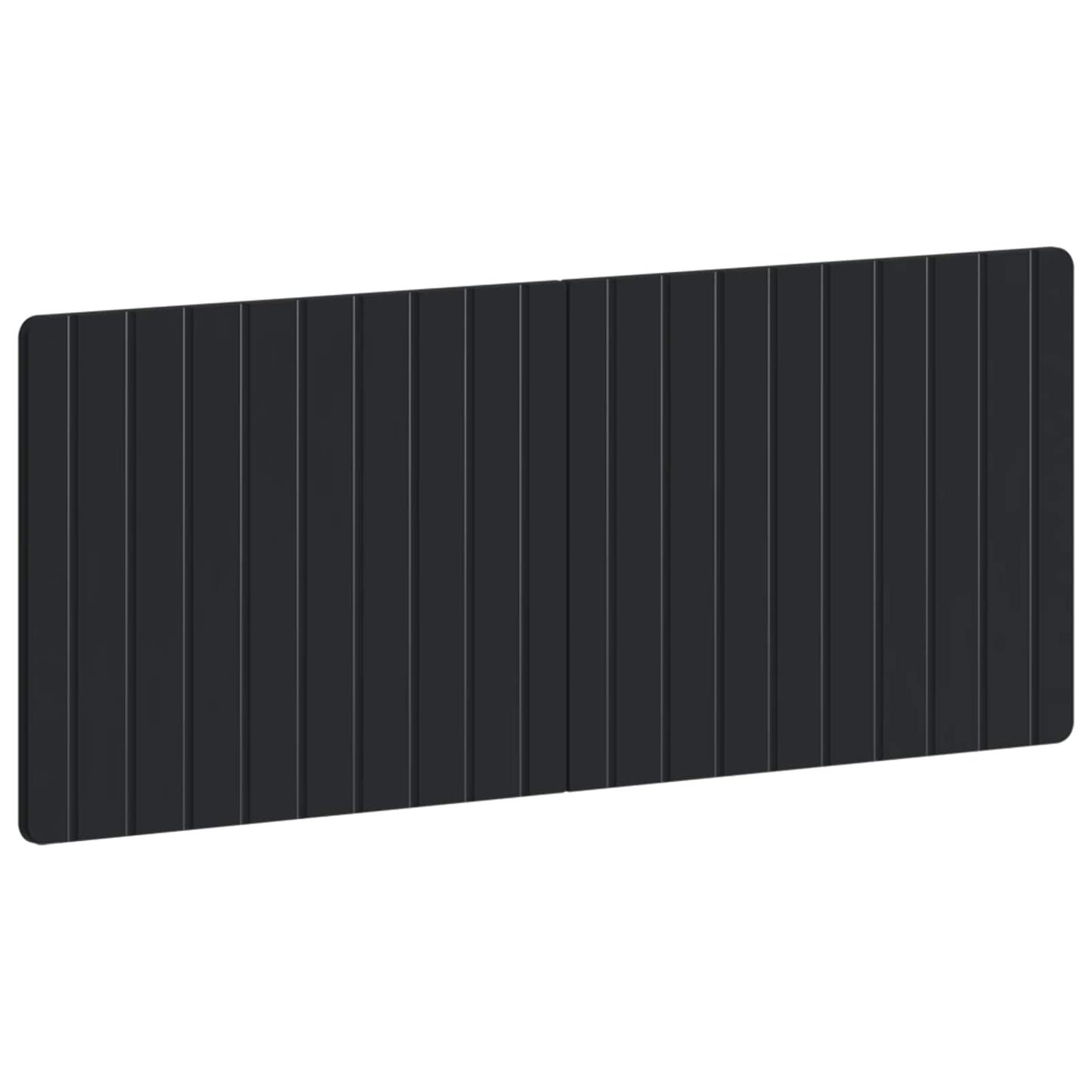 vidaXL Wall-Mounted Headboard ZWOLLE Black Engineered Wood