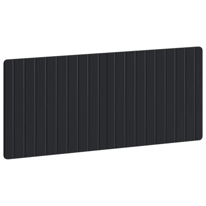 vidaXL Wall-Mounted Headboard ZWOLLE Black Engineered Wood