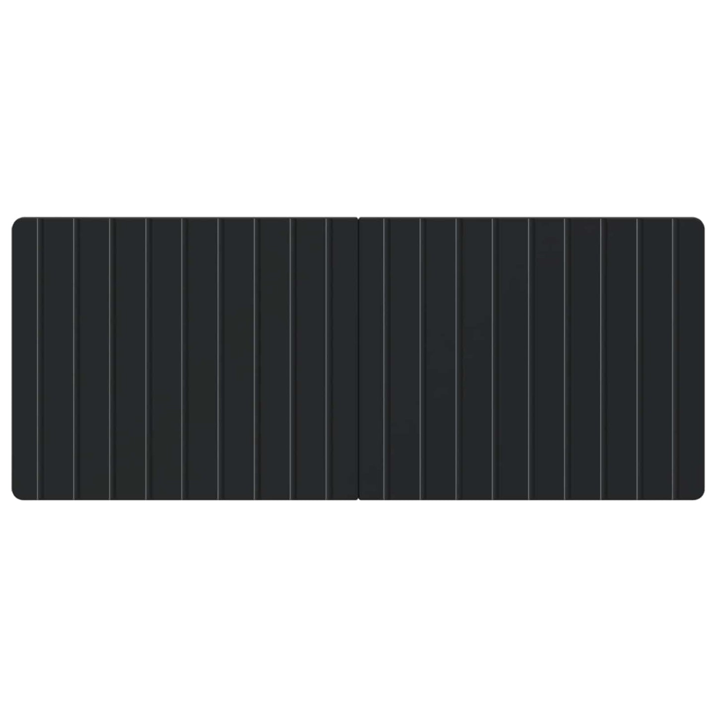 vidaXL Wall-Mounted Headboard ZWOLLE Black Engineered Wood