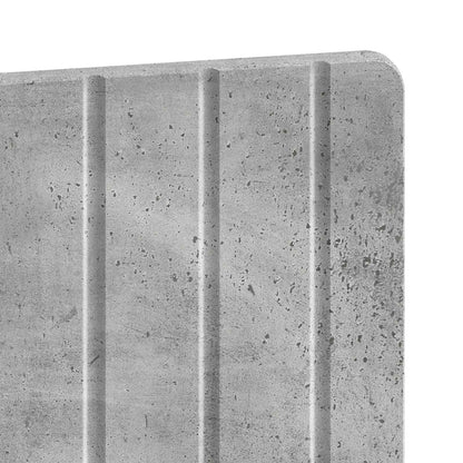vidaXL Wall-Mounted Headboard ZWOLLE Concrete Grey Engineered Wood