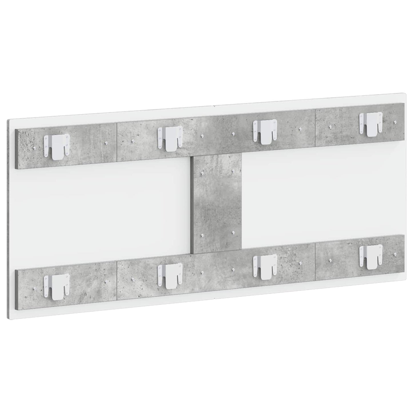 vidaXL Wall-Mounted Headboard ZWOLLE Concrete Grey Engineered Wood