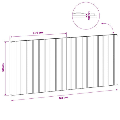 vidaXL Wall-Mounted Headboard ZWOLLE Concrete Grey Engineered Wood