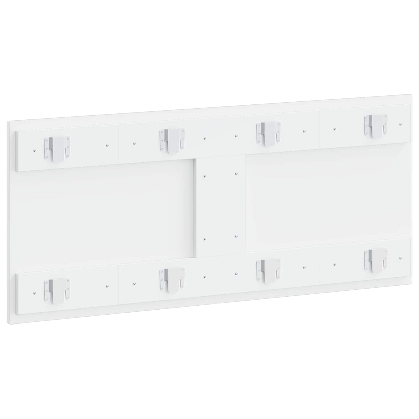 vidaXL Wall-Mounted Headboard ZWOLLE High Gloss White Engineered Wood