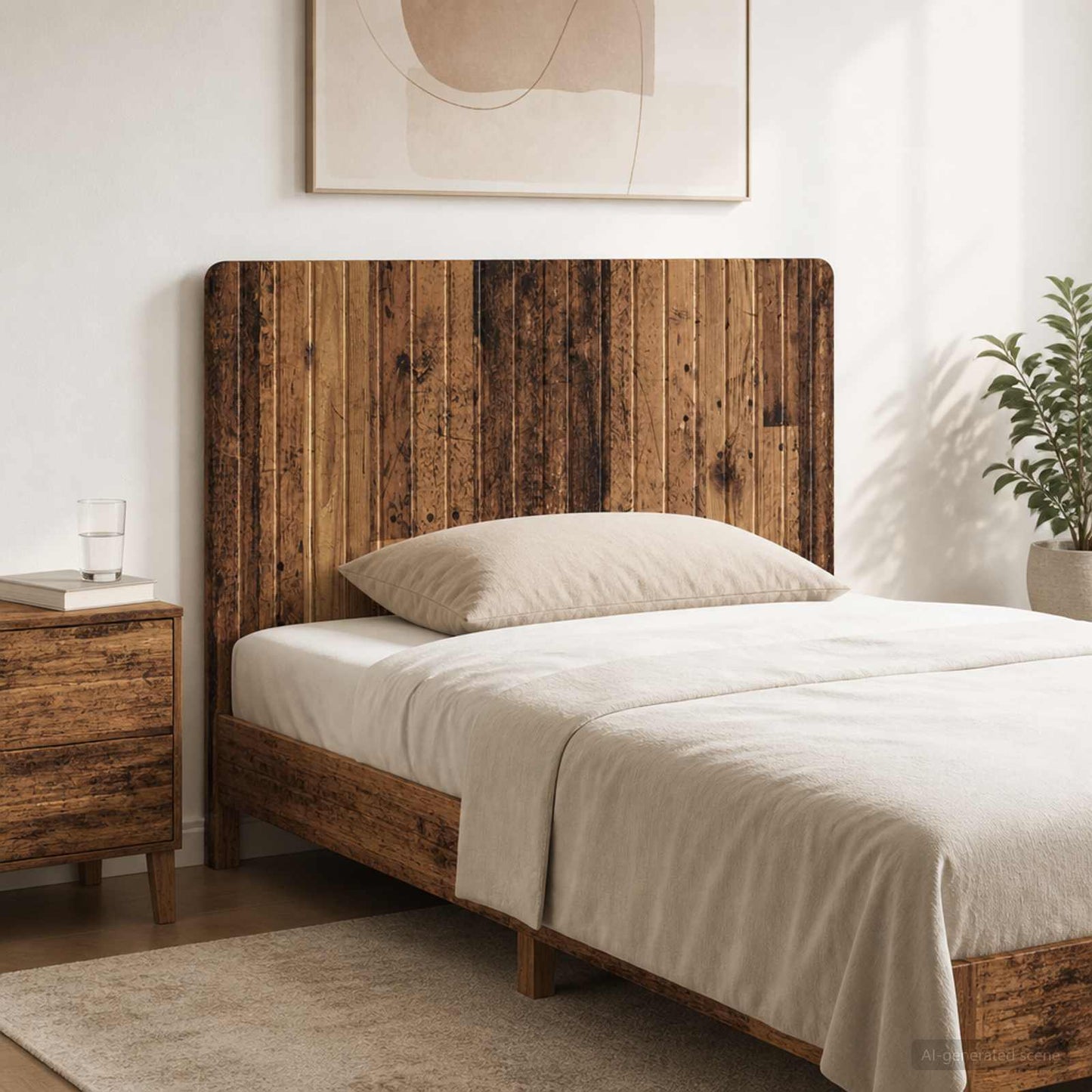 vidaXL Wall-Mounted Headboard ZWOLLE Old Wood Engineered Wood