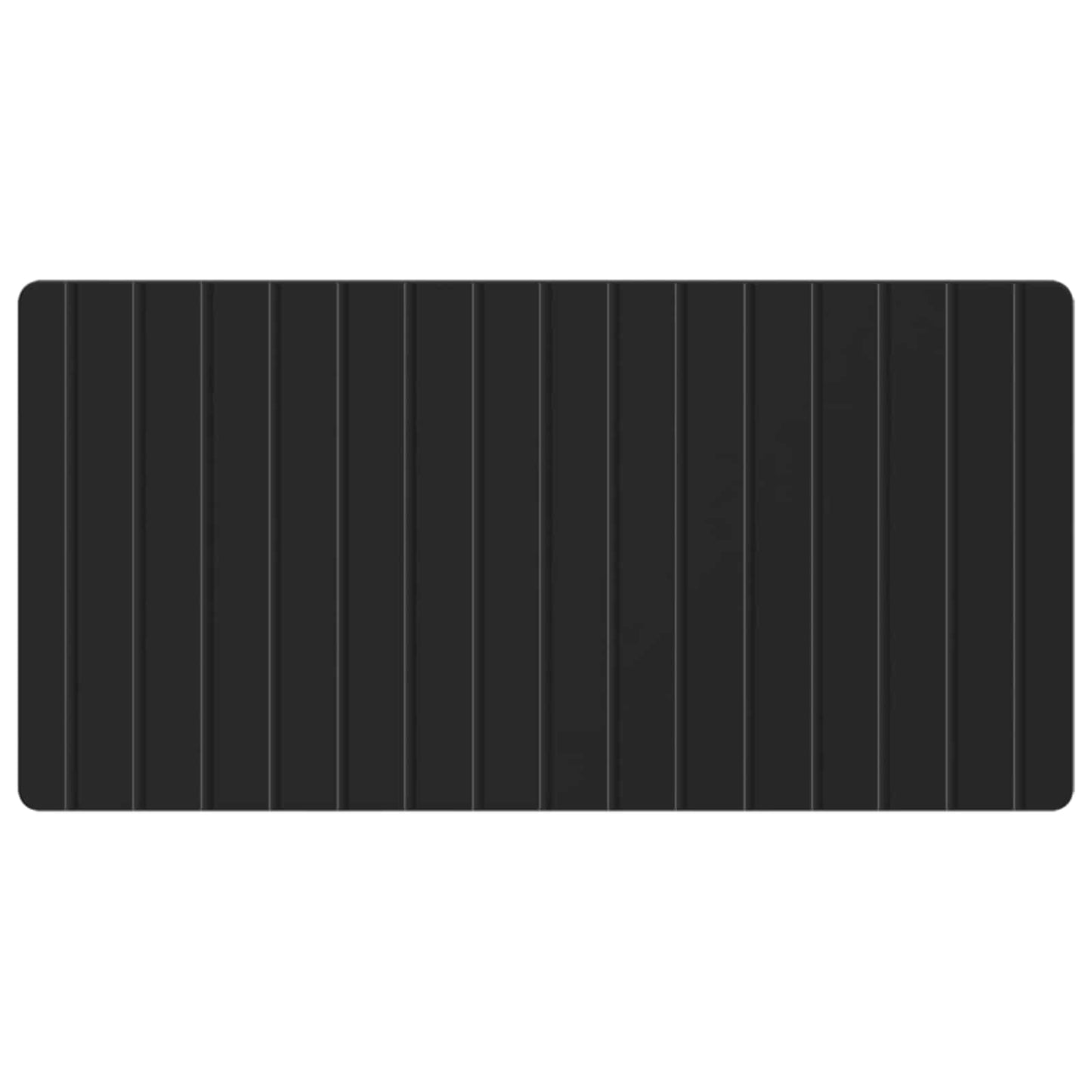 vidaXL Wall-Mounted Headboard ZWOLLE Black Engineered Wood
