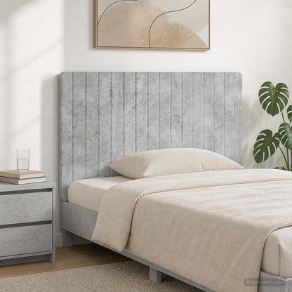 vidaXL Wall-Mounted Headboard ZWOLLE Concrete Grey Engineered Wood