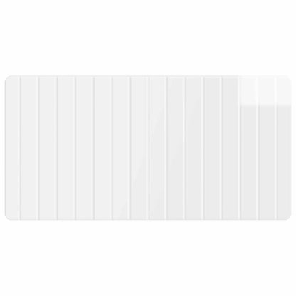 vidaXL Wall-Mounted Headboard ZWOLLE High Gloss White Engineered Wood