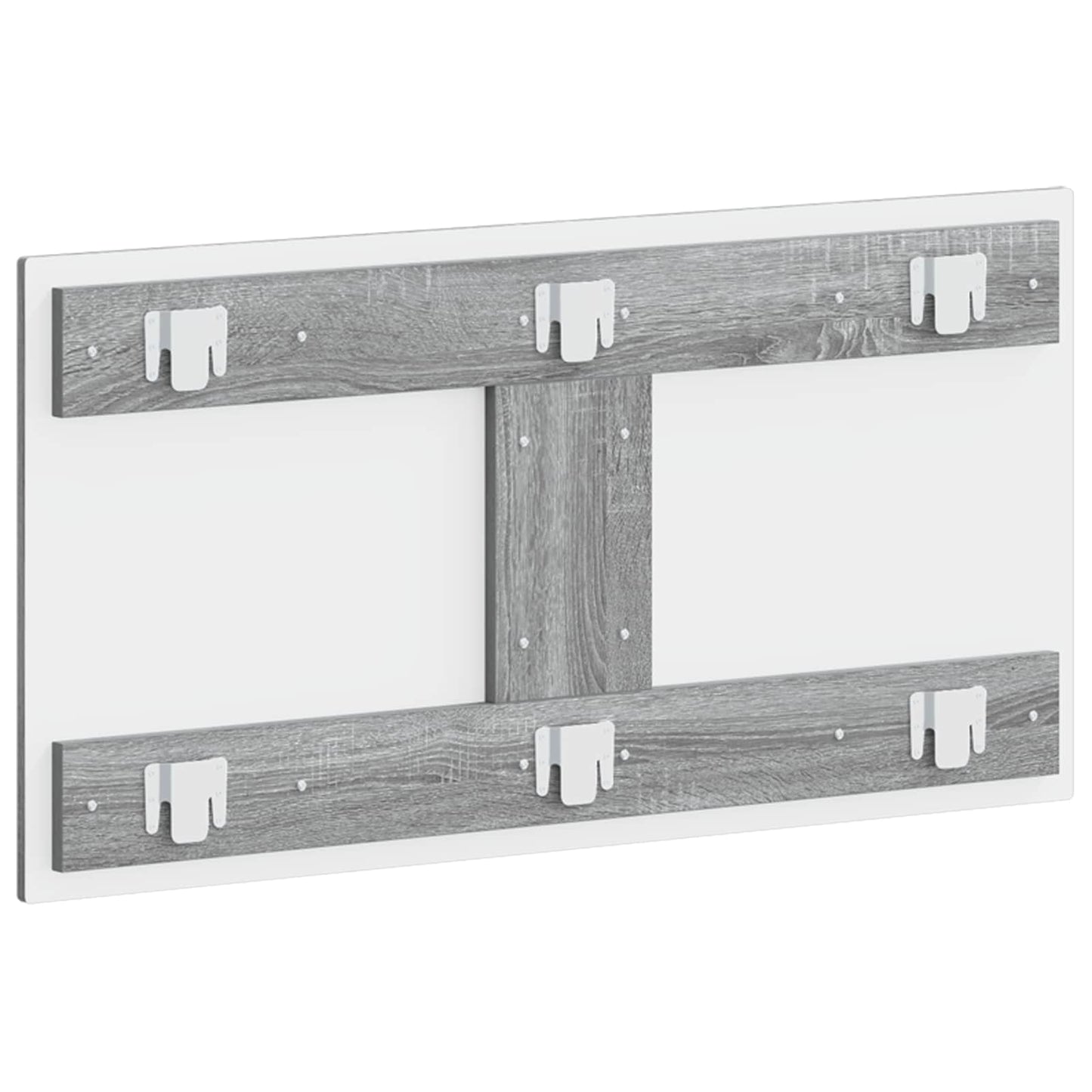 vidaXL Wall-Mounted Headboard ZWOLLE Grey Sonoma Engineered Wood