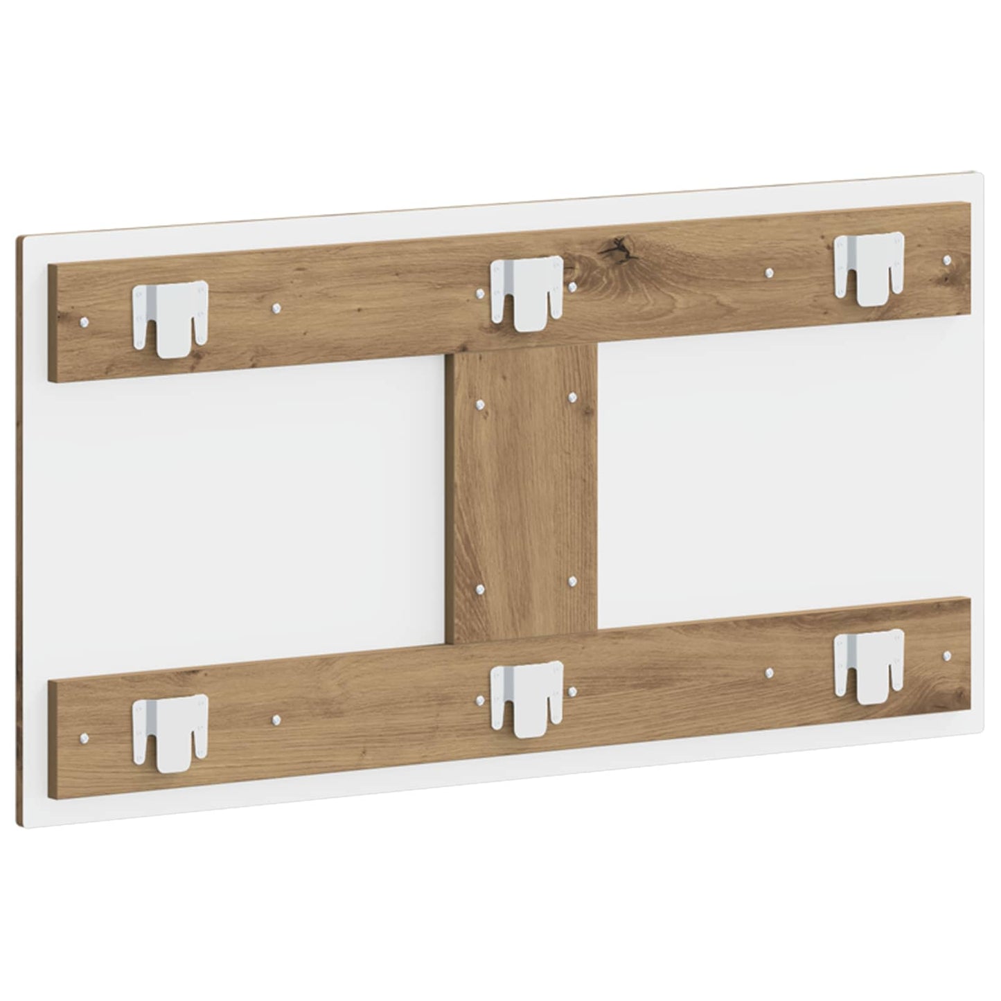 vidaXL Wall-Mounted Headboard ZWOLLE Artisan Oak Engineered Wood