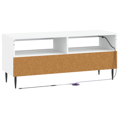 vidaXL LED TV Cabinet White Engineered Wood