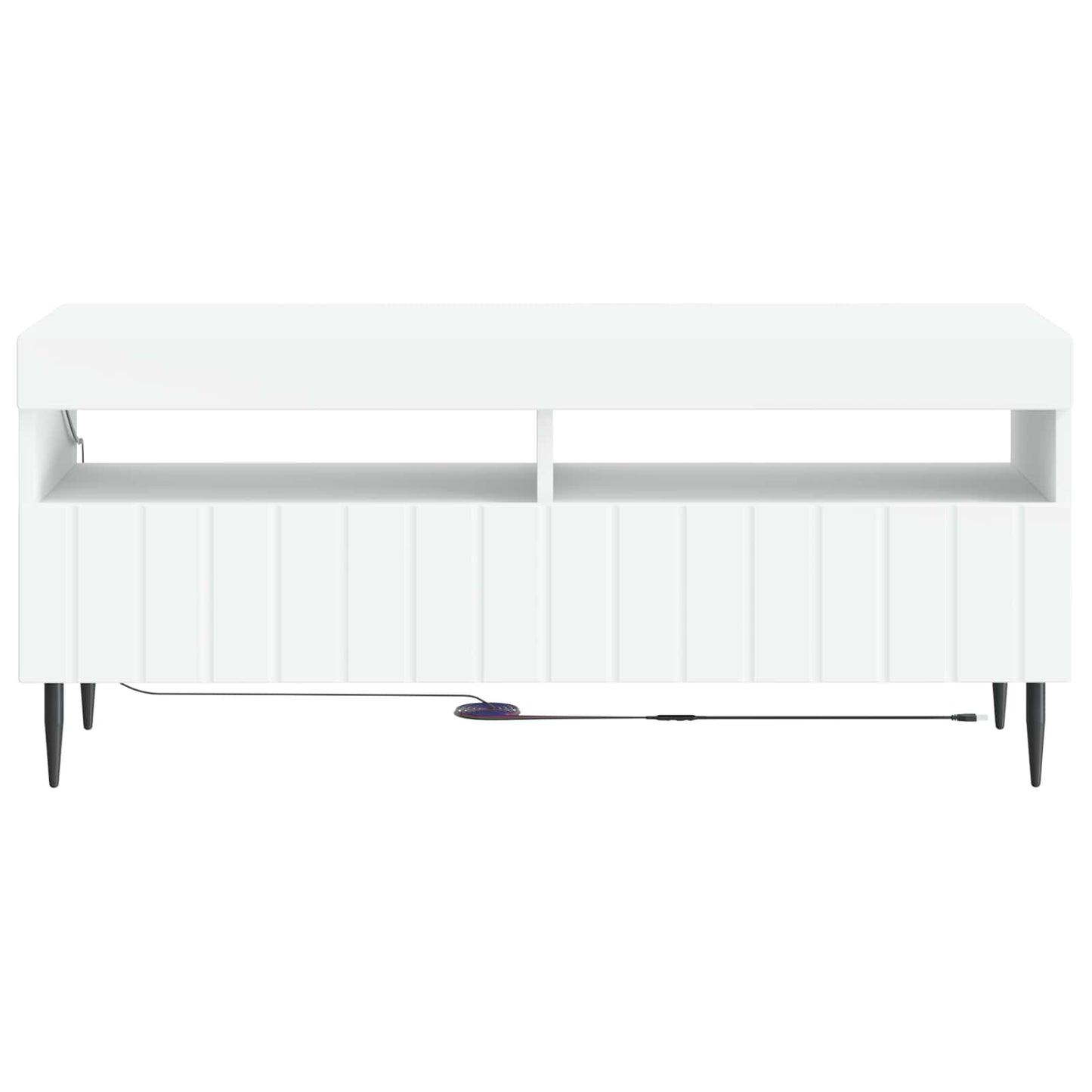 vidaXL LED TV Cabinet White Engineered Wood