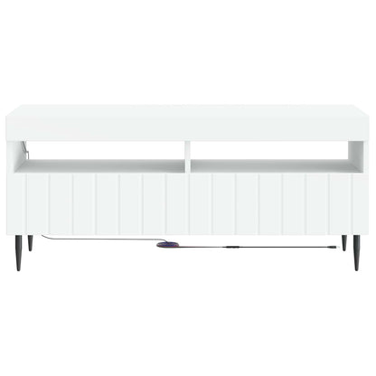 vidaXL LED TV Cabinet White Engineered Wood