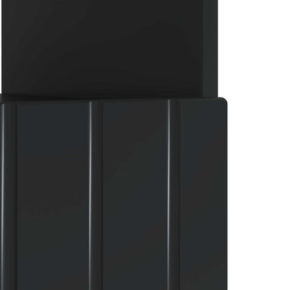 vidaXL LED TV Cabinet Black Engineered Wood