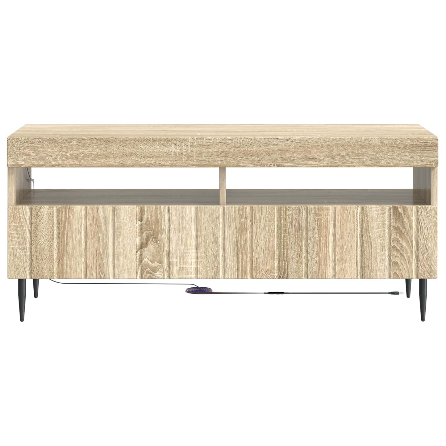 vidaXL LED TV Cabinet Sonoma Oak Engineered Wood