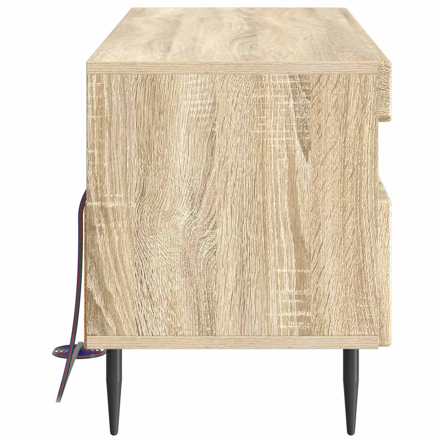 vidaXL LED TV Cabinet Sonoma Oak Engineered Wood