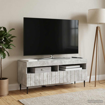vidaXL LED TV Cabinet Concrete Grey Engineered Wood