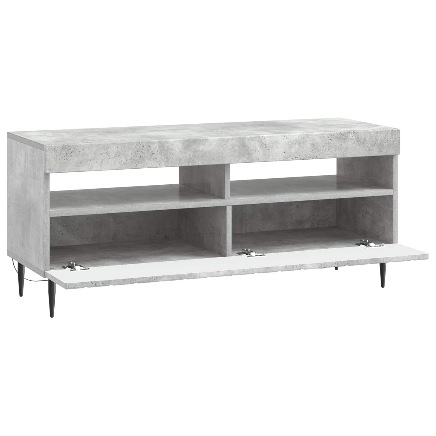 vidaXL LED TV Cabinet Concrete Grey Engineered Wood