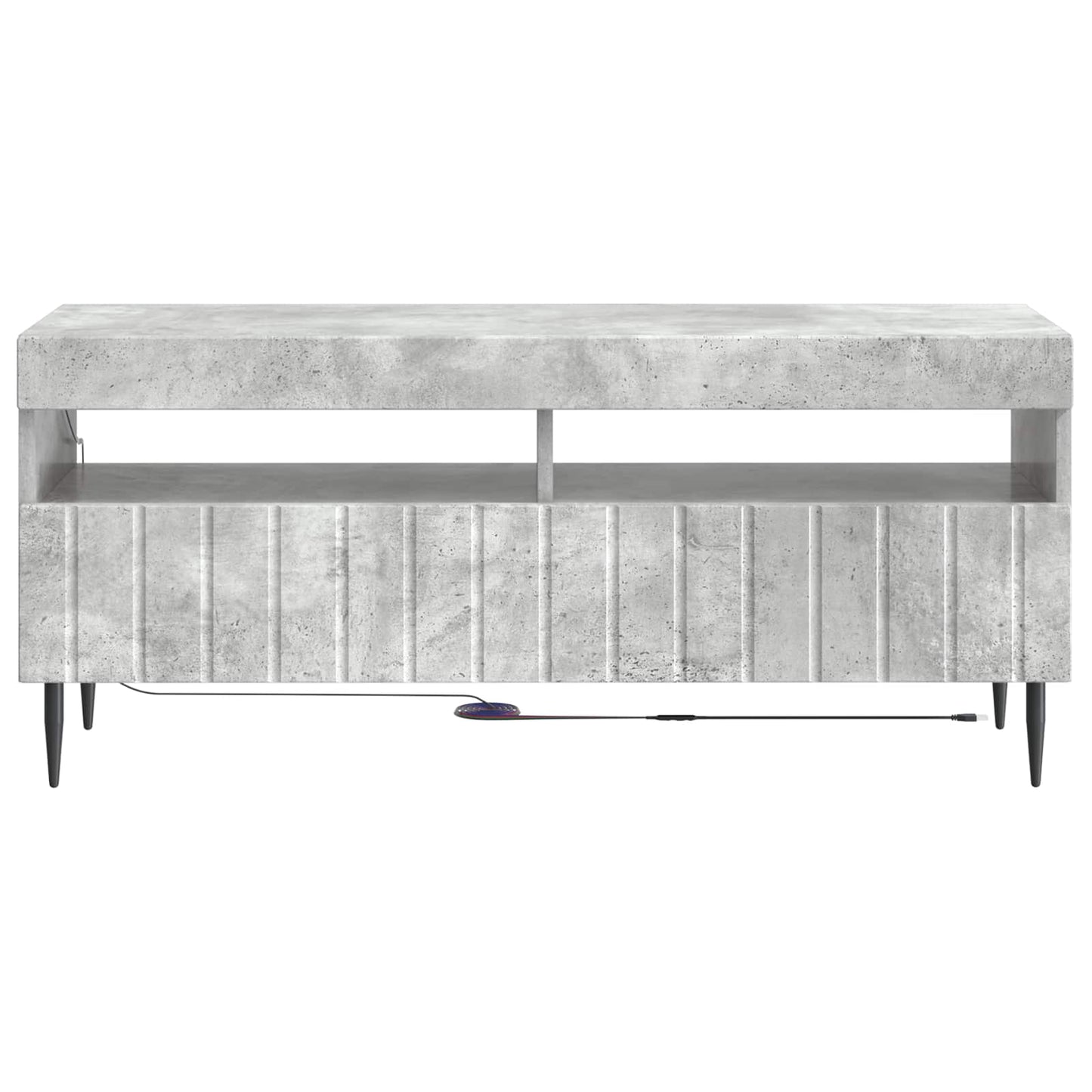 vidaXL LED TV Cabinet Concrete Grey Engineered Wood