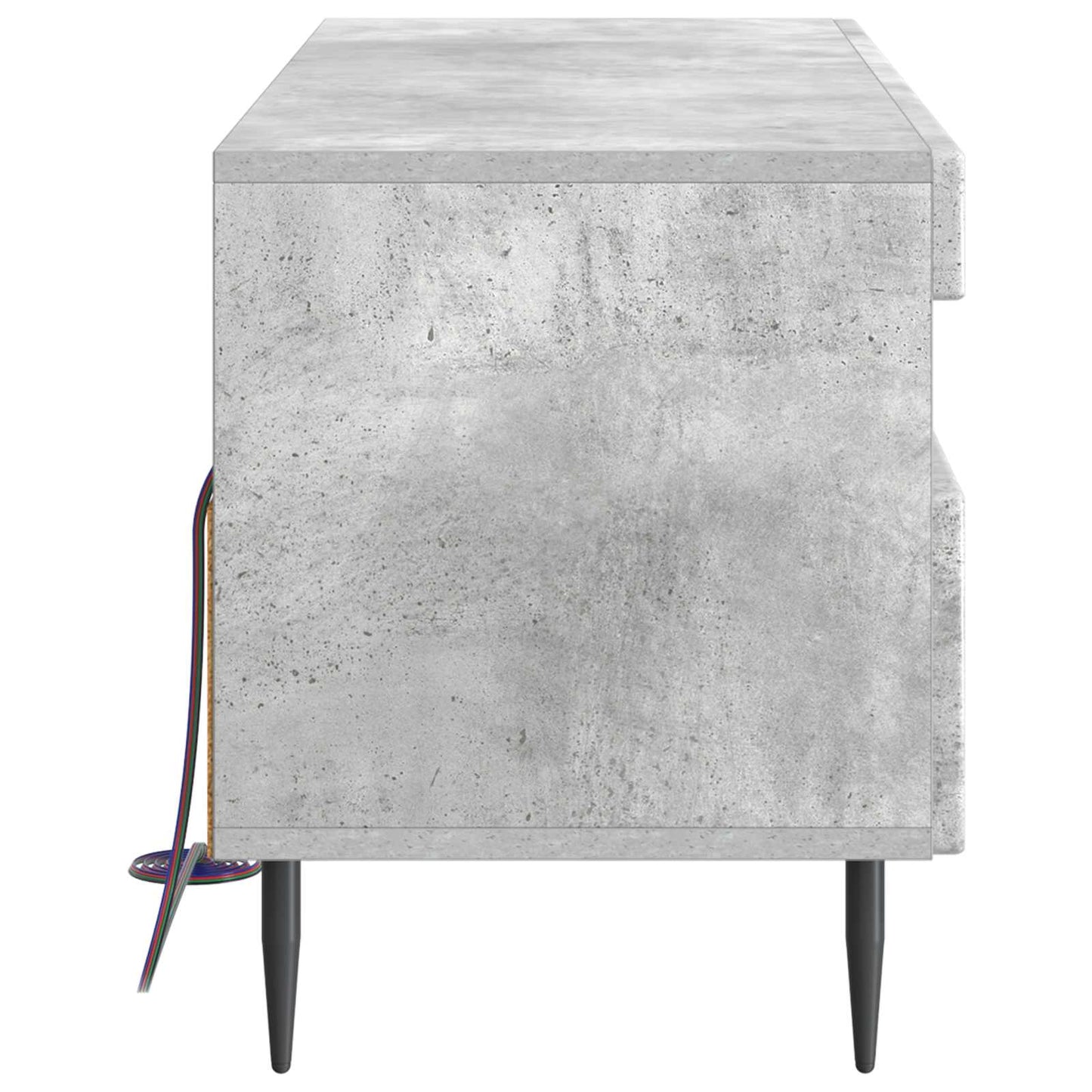 vidaXL LED TV Cabinet Concrete Grey Engineered Wood