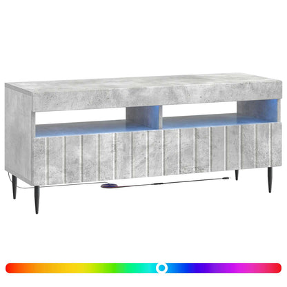 vidaXL LED TV Cabinet Concrete Grey Engineered Wood