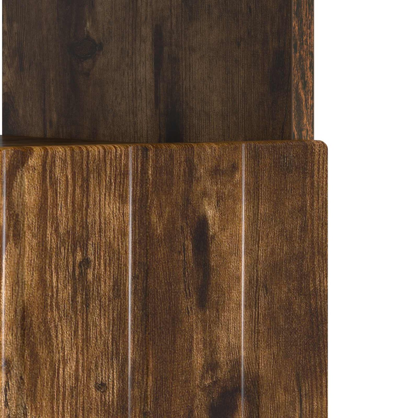 vidaXL LED TV Cabinet Smoked Oak Engineered Wood