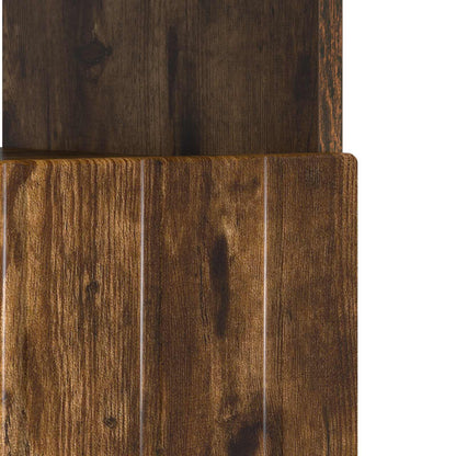 vidaXL LED TV Cabinet Smoked Oak Engineered Wood