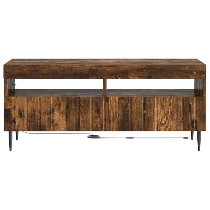 vidaXL LED TV Cabinet Smoked Oak Engineered Wood
