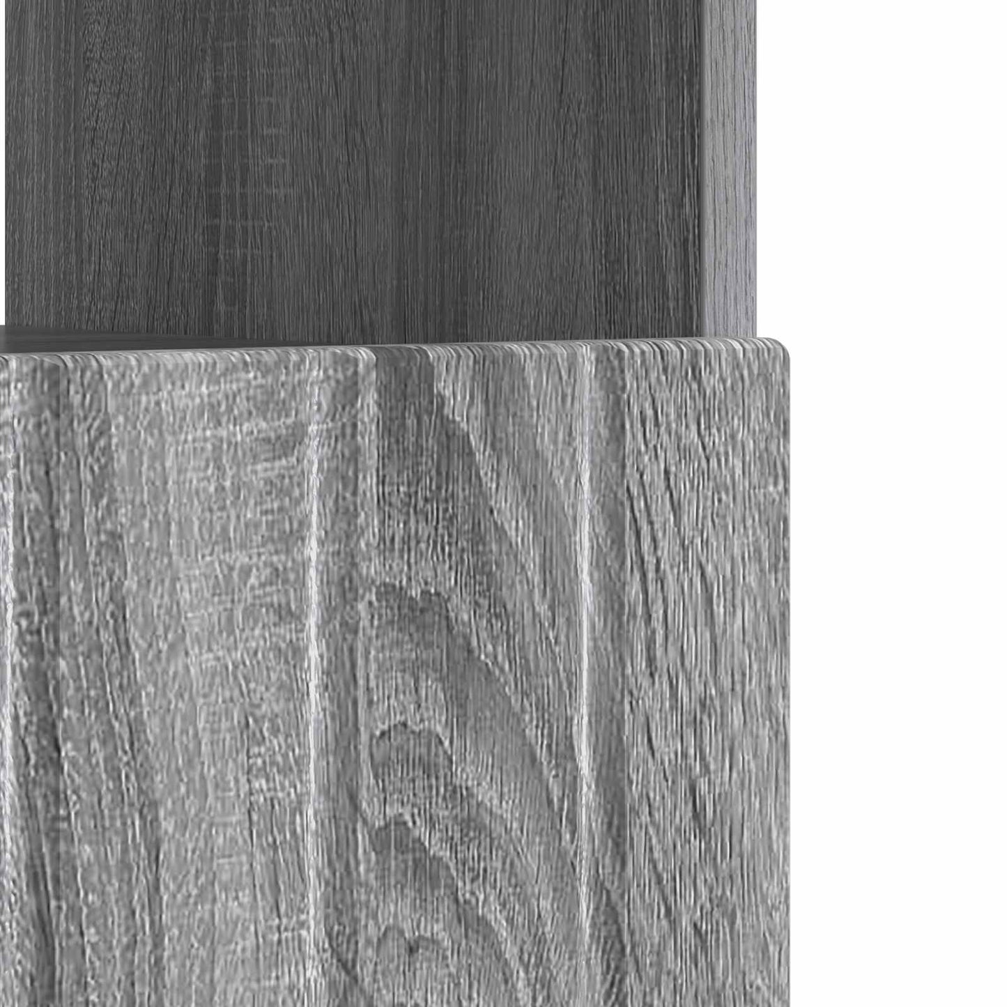 vidaXL LED TV Cabinet Grey Sonoma Engineered Wood