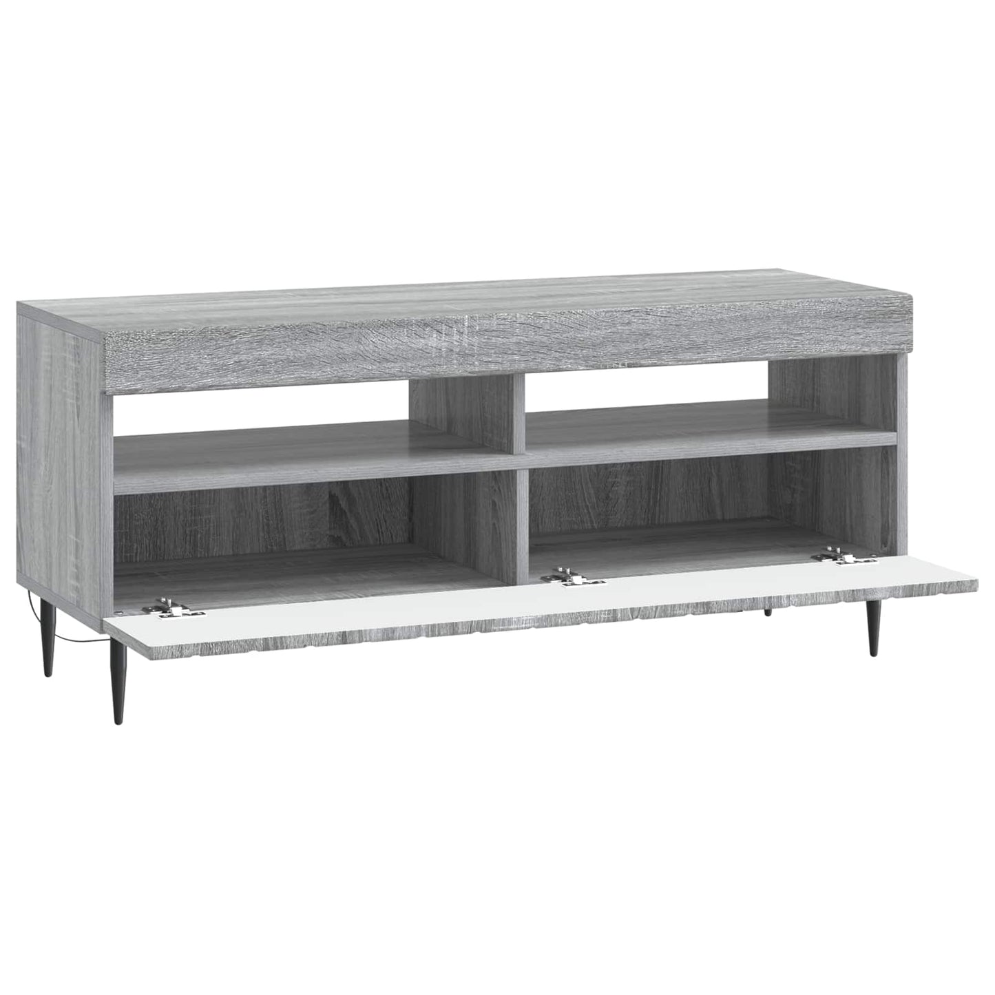 vidaXL LED TV Cabinet Grey Sonoma Engineered Wood