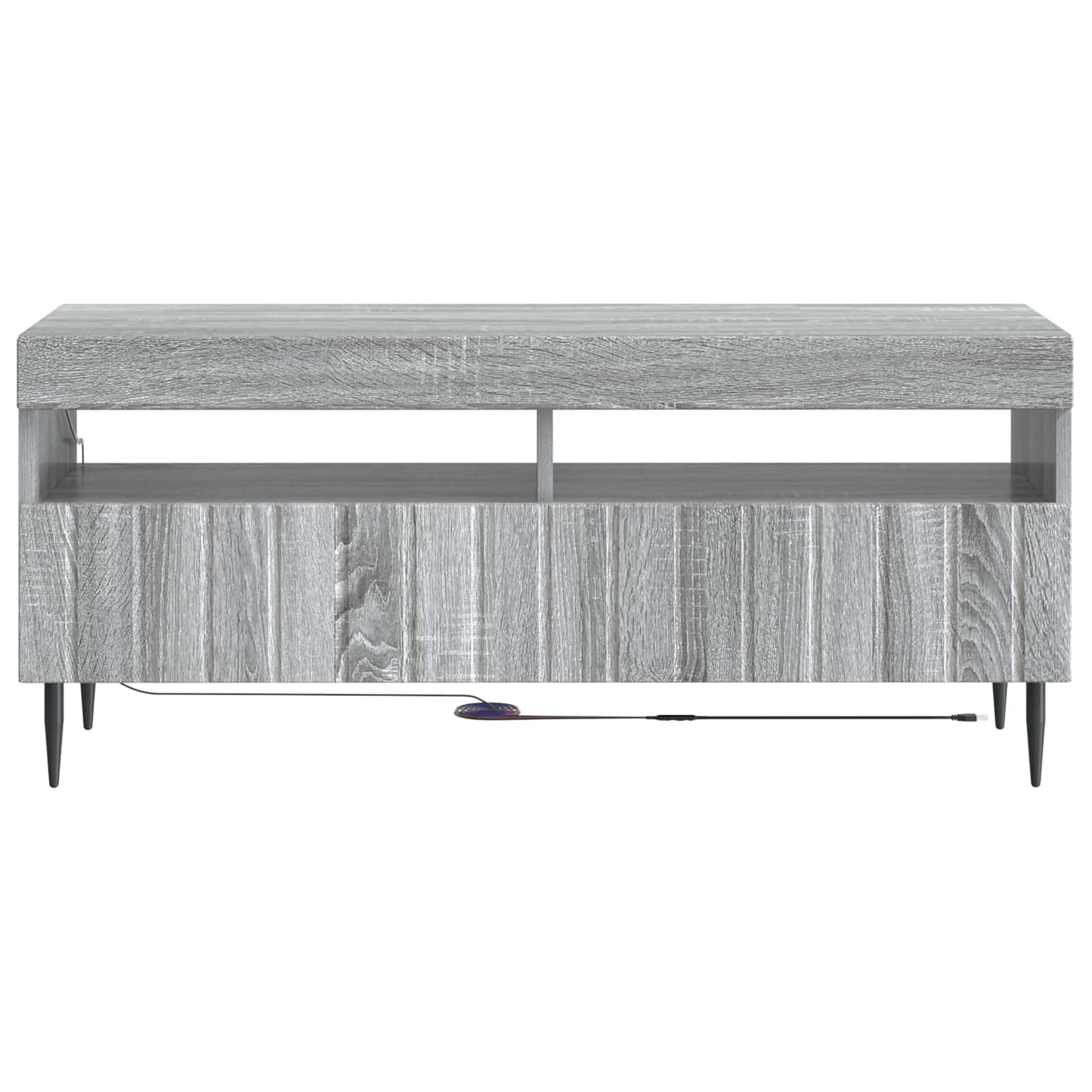 vidaXL LED TV Cabinet Grey Sonoma Engineered Wood
