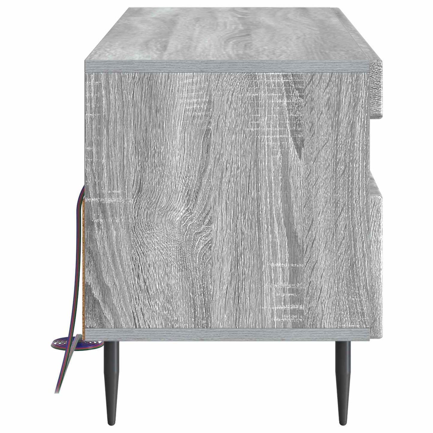 vidaXL LED TV Cabinet Grey Sonoma Engineered Wood